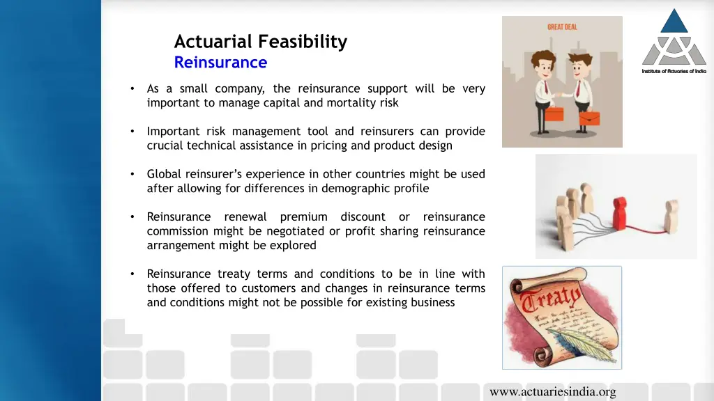 actuarial feasibility reinsurance