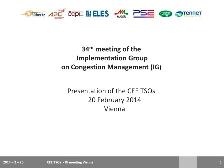 34 rd meeting of the implementation group