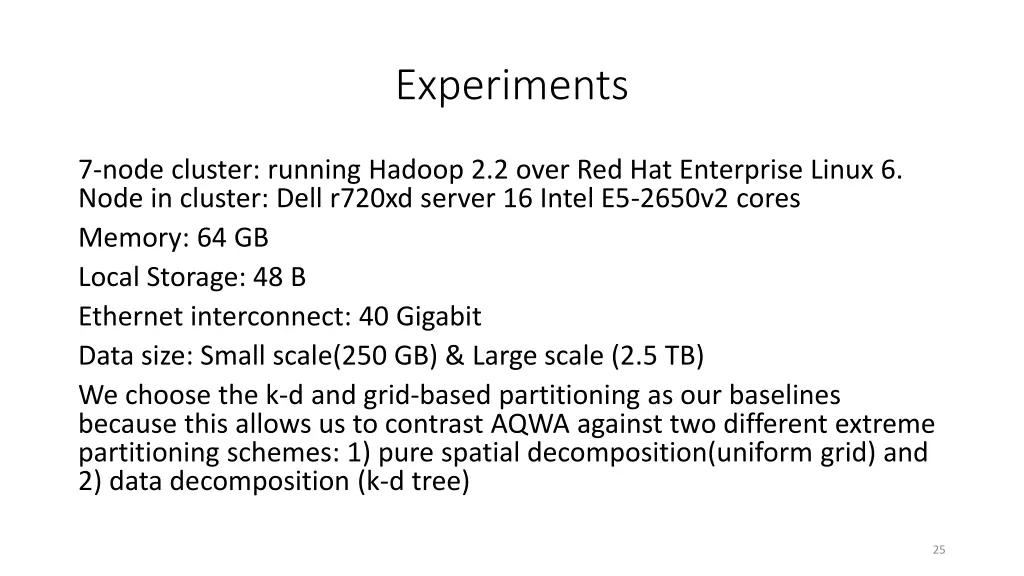 experiments