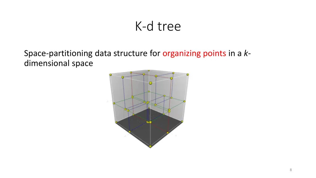 k d tree