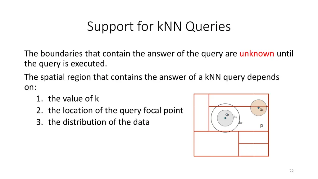 support for knn queries