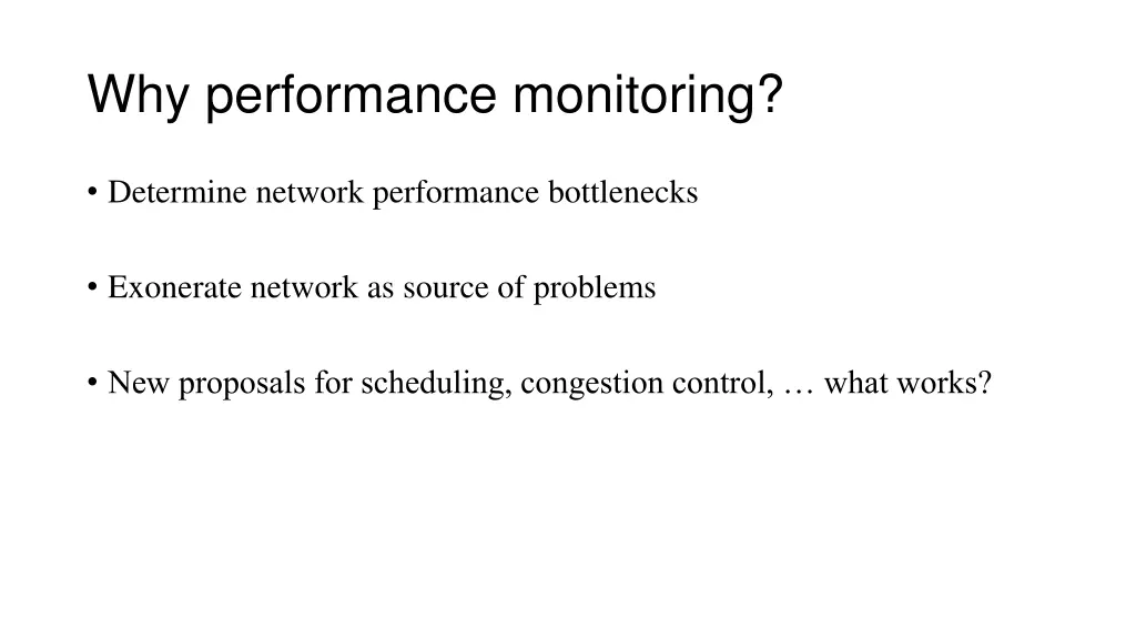 why performance monitoring
