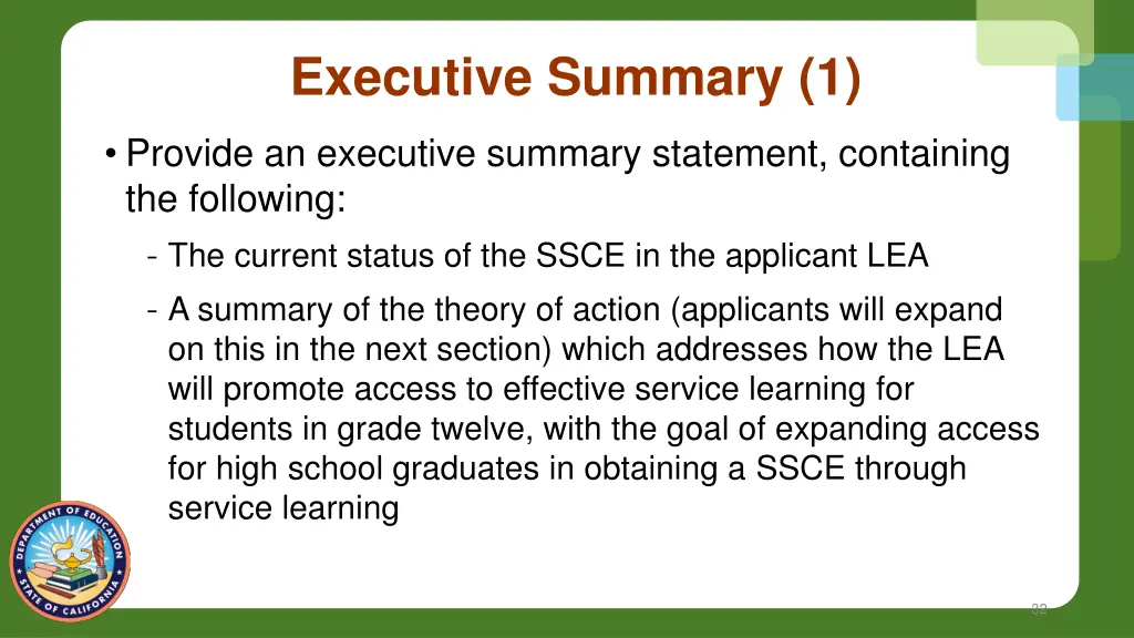 executive summary 1