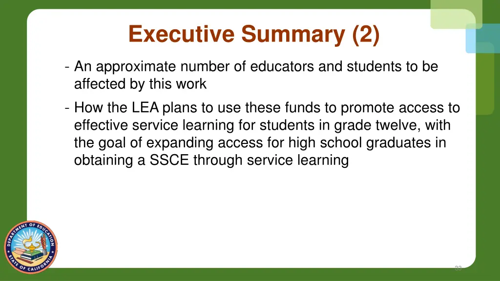 executive summary 2