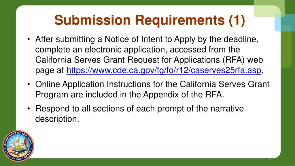 submission requirements 1
