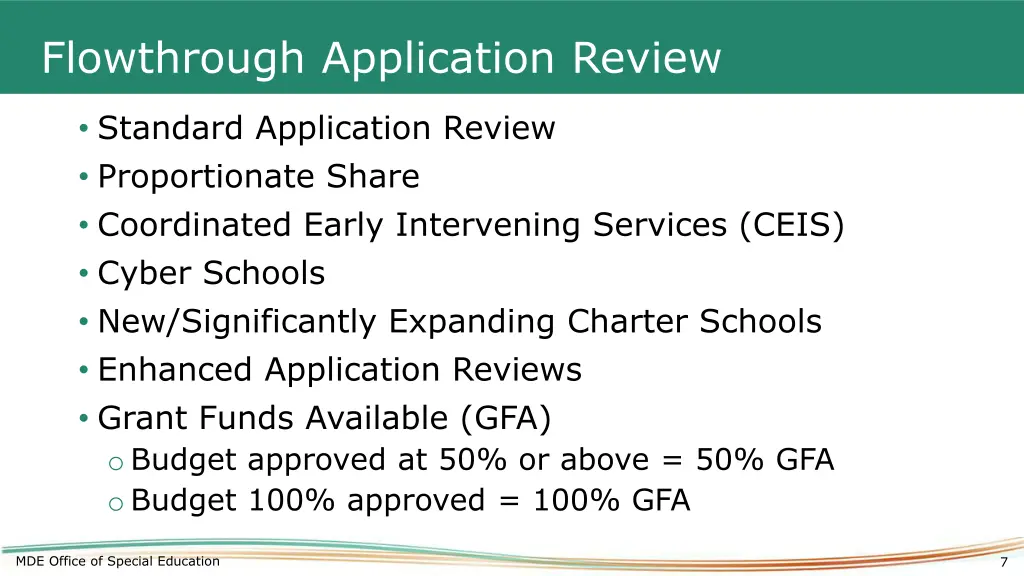 flowthrough application review