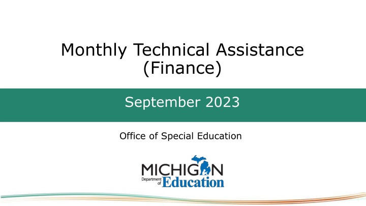 monthly technical assistance finance