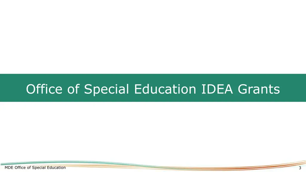 office of special education idea grants