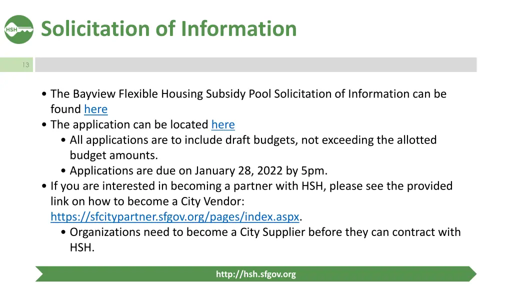 solicitation of information