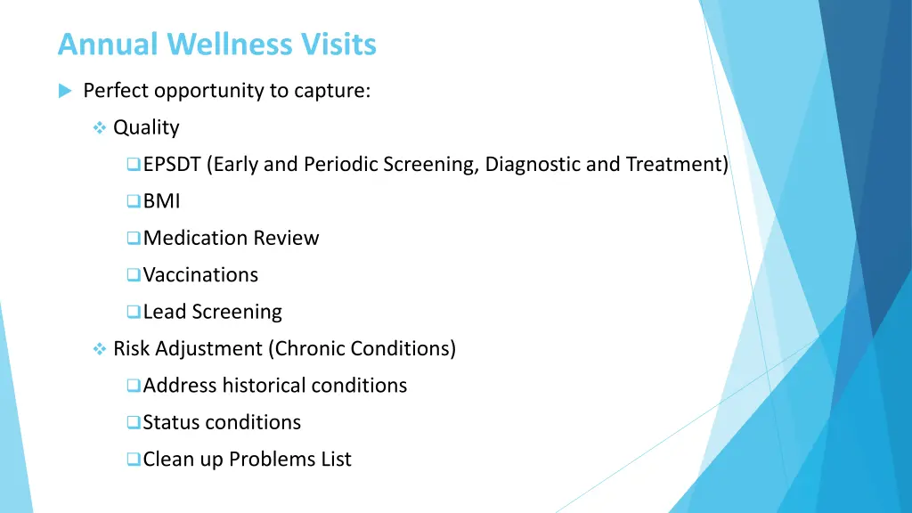 annual wellness visits