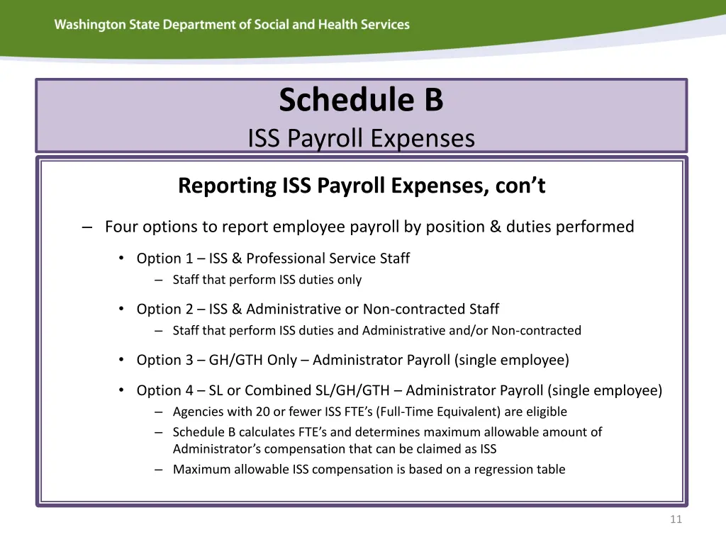 schedule b iss payroll expenses 3