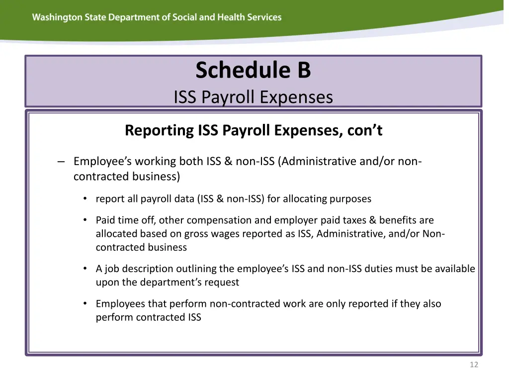 schedule b iss payroll expenses 4