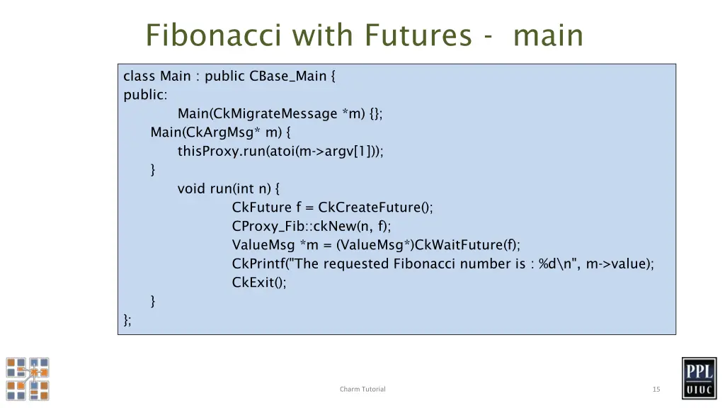 fibonacci with futures main