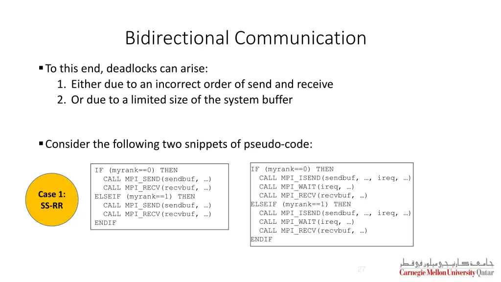 bidirectional communication 1