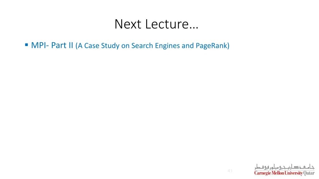 next lecture