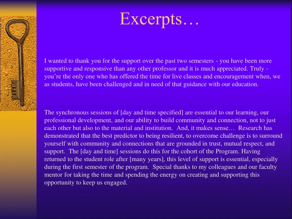excerpts