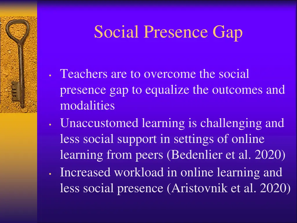 social presence gap