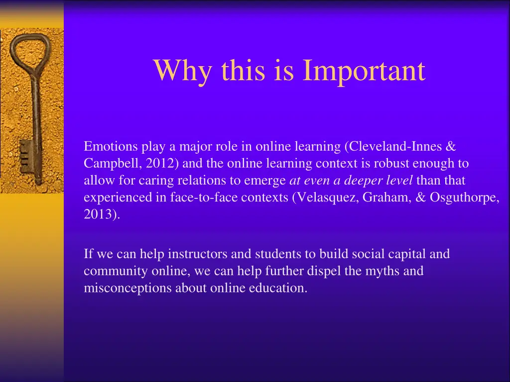 why this is important