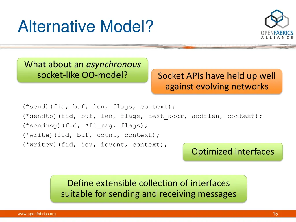 alternative model