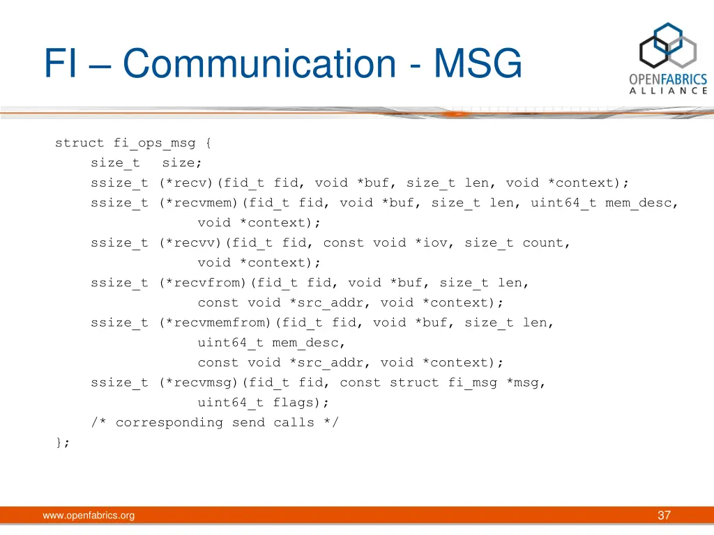 fi communication msg