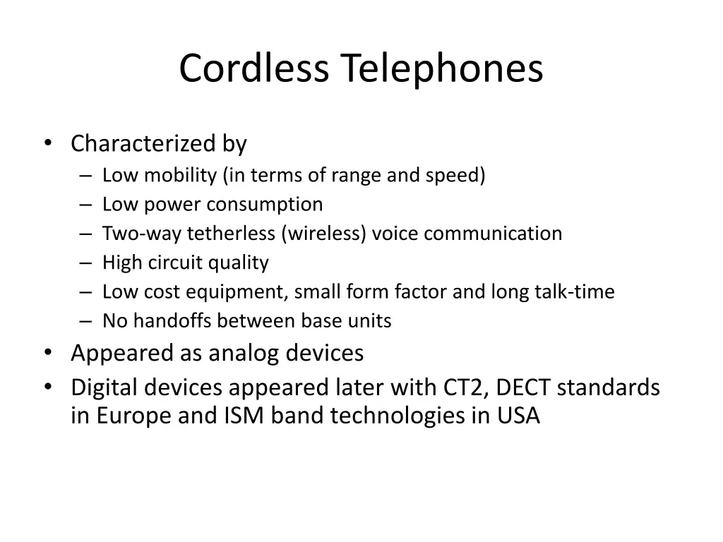cordless telephones 1