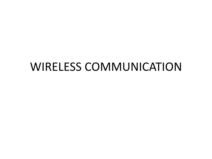 wireless communication