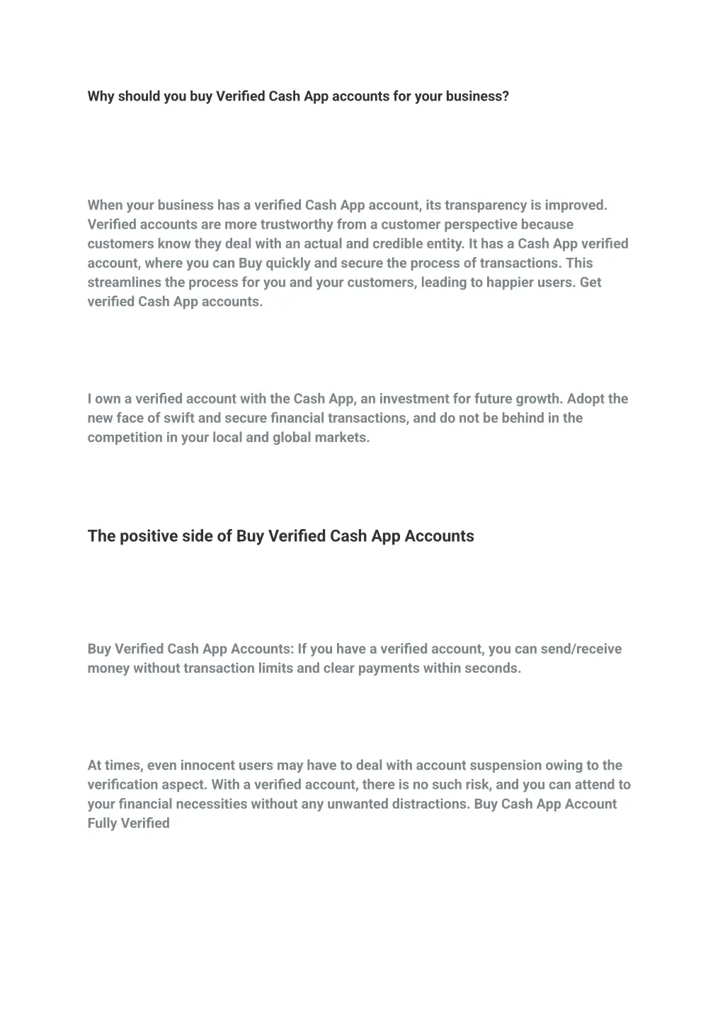 why should you buy verified cash app accounts