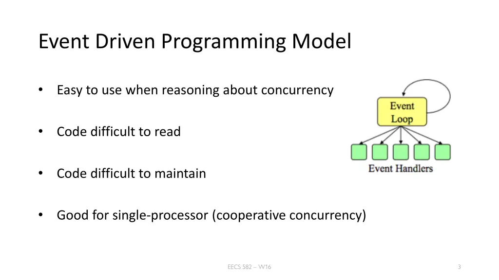 event driven programming model