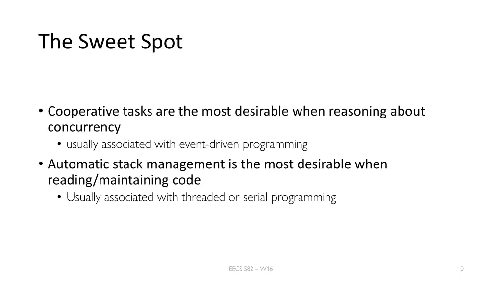 the sweet spot