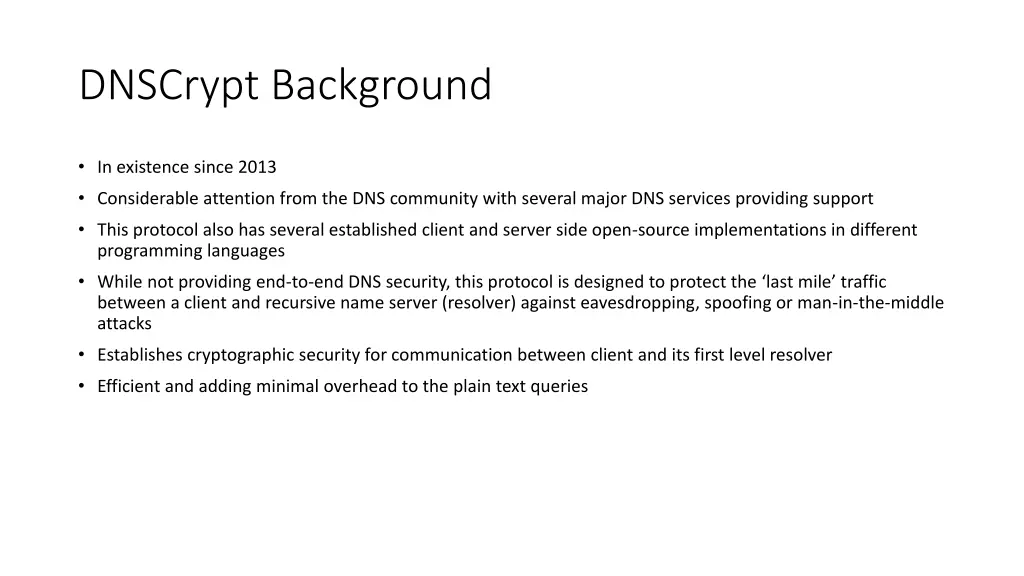 dnscrypt background
