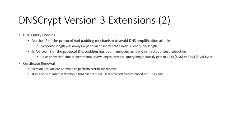 dnscrypt version 3 extensions 2
