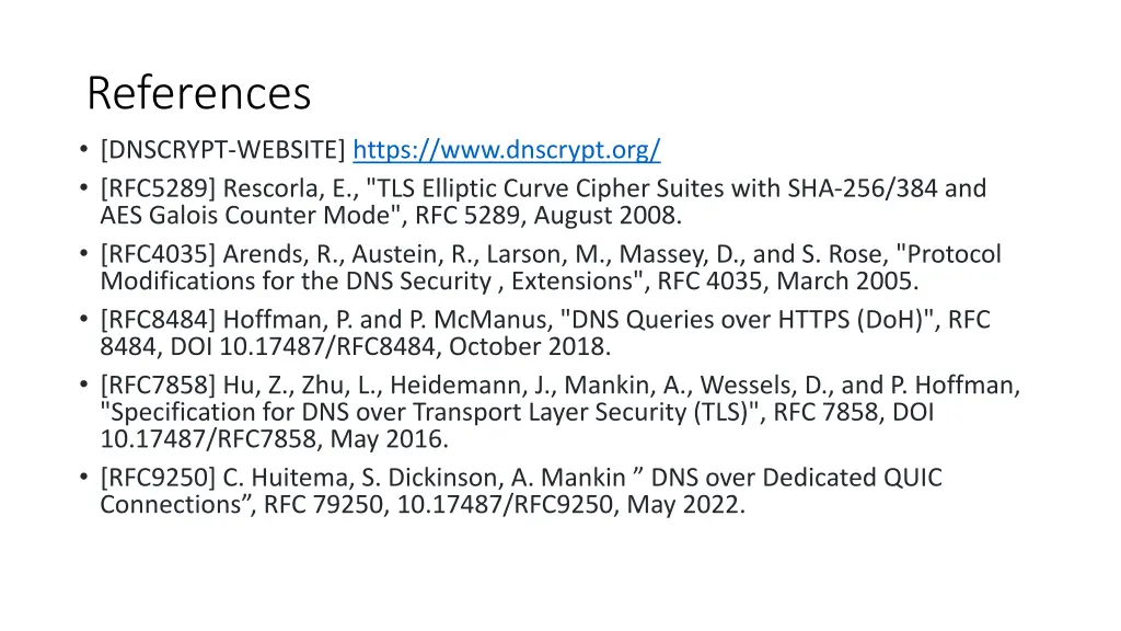 references dnscrypt website https www dnscrypt