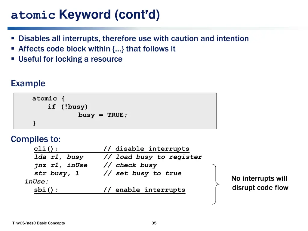 atomic keyword cont d