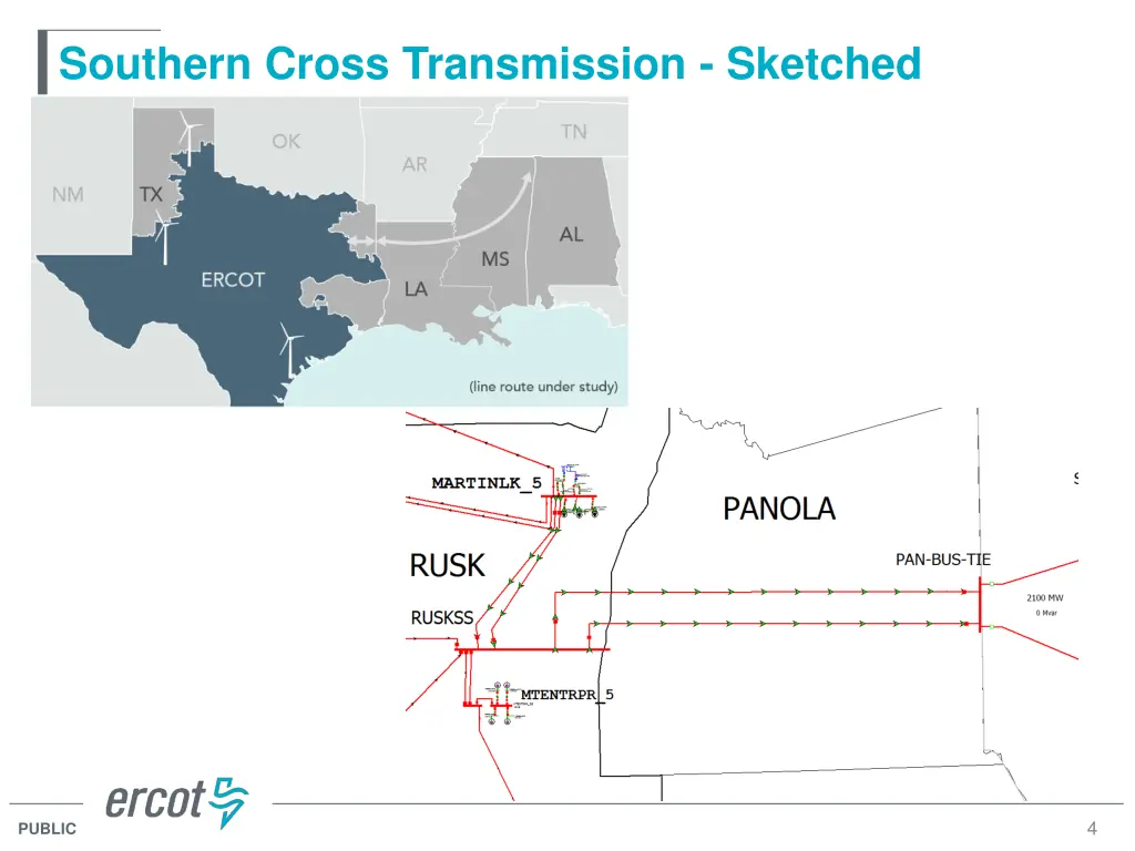 southern cross transmission sketched