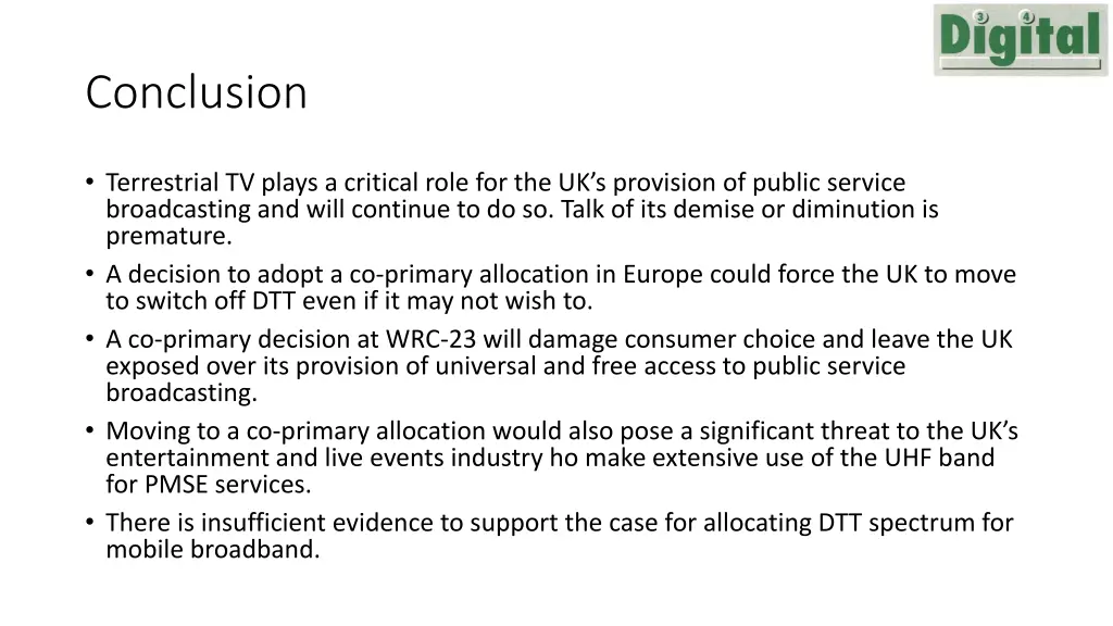 conclusion