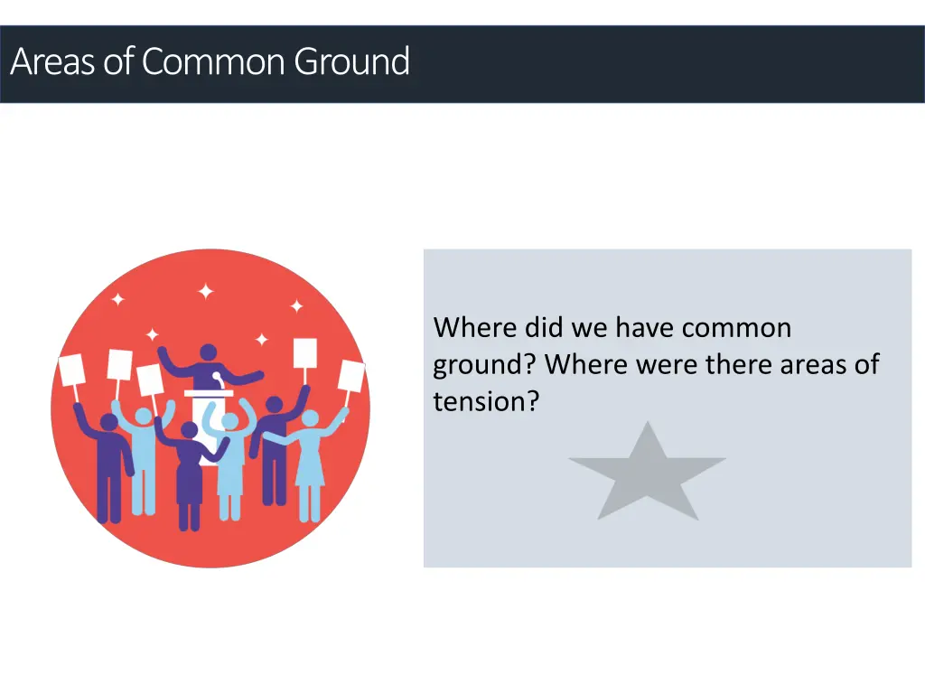 areas of common ground
