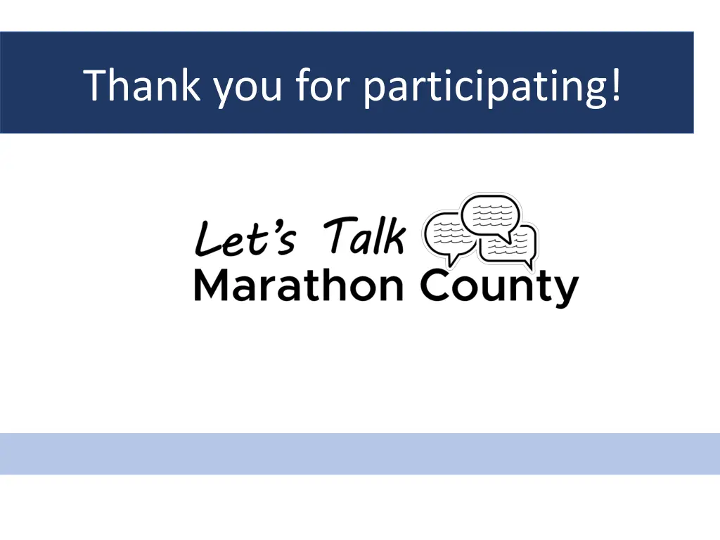 thank you for participating