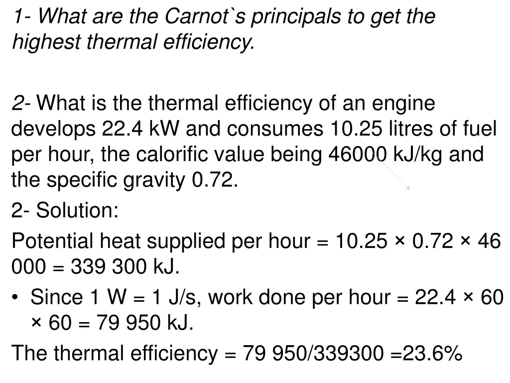 1 what are the carnot s principals