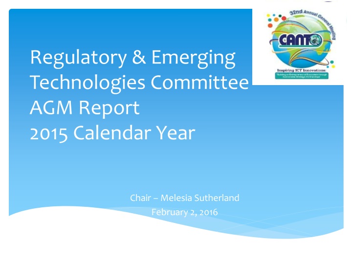 regulatory emerging technologies committee