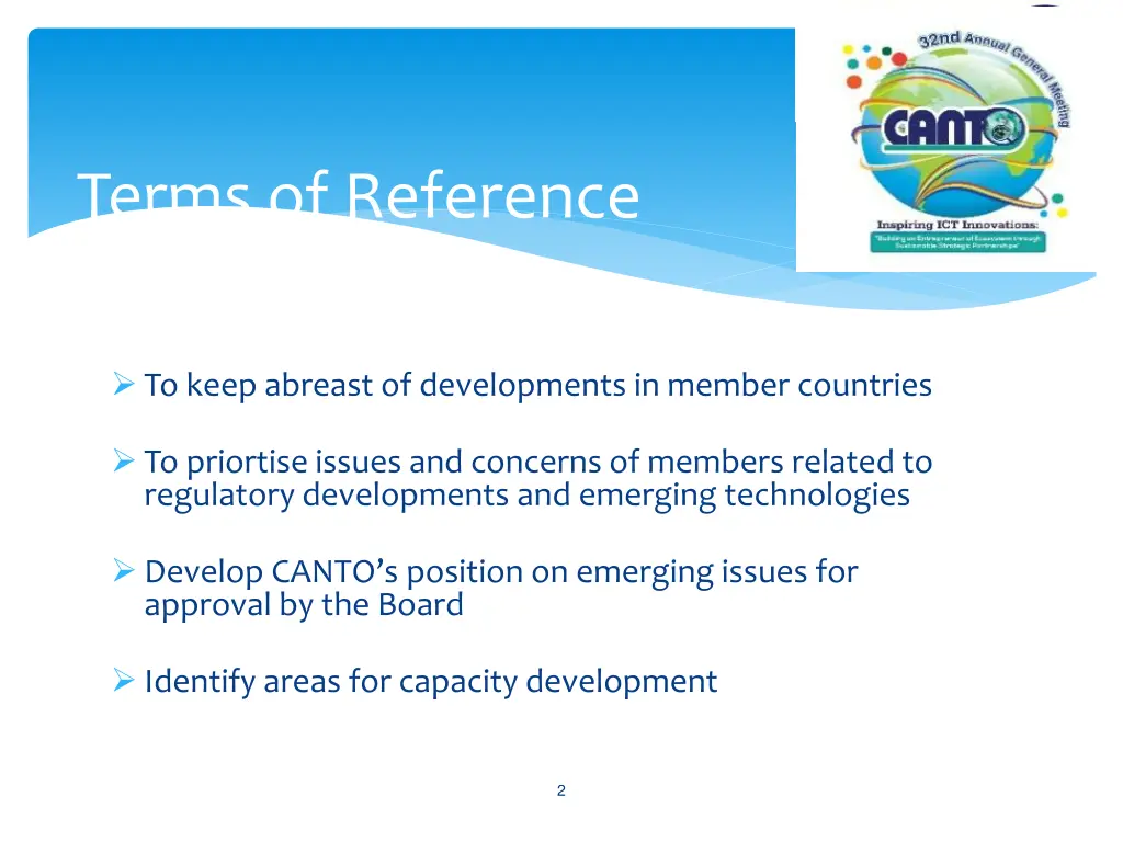 terms of reference
