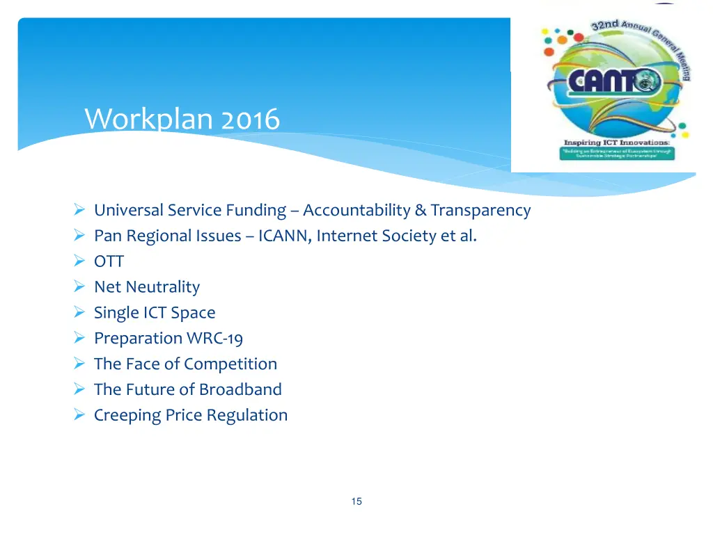 workplan 2016