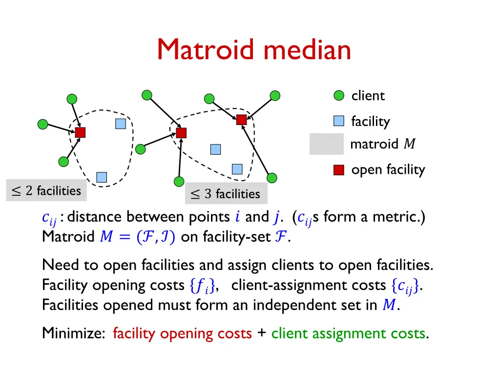 matroid median 1