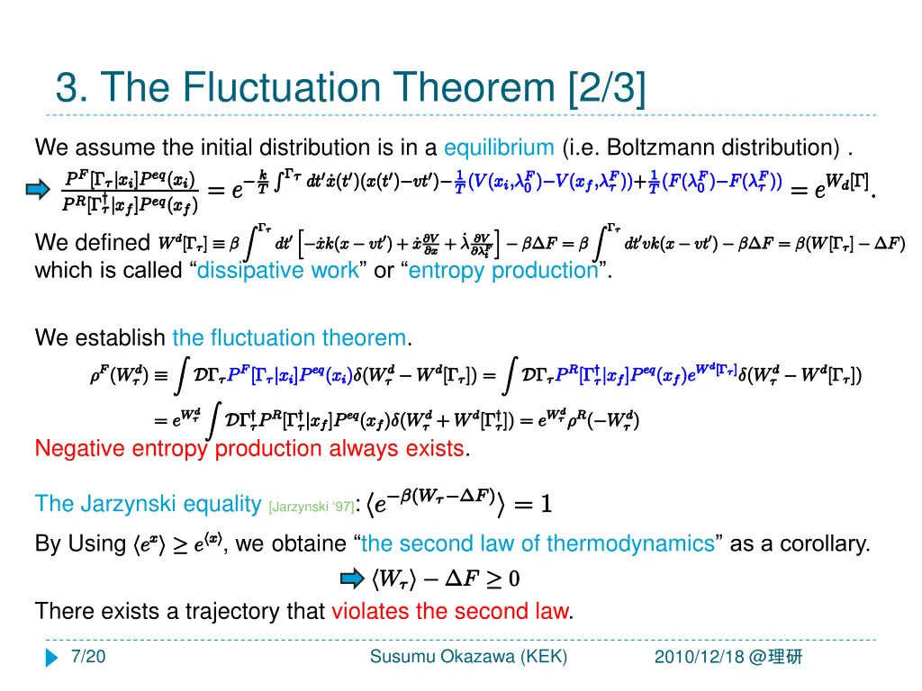 3 the fluctuation theorem 2 3