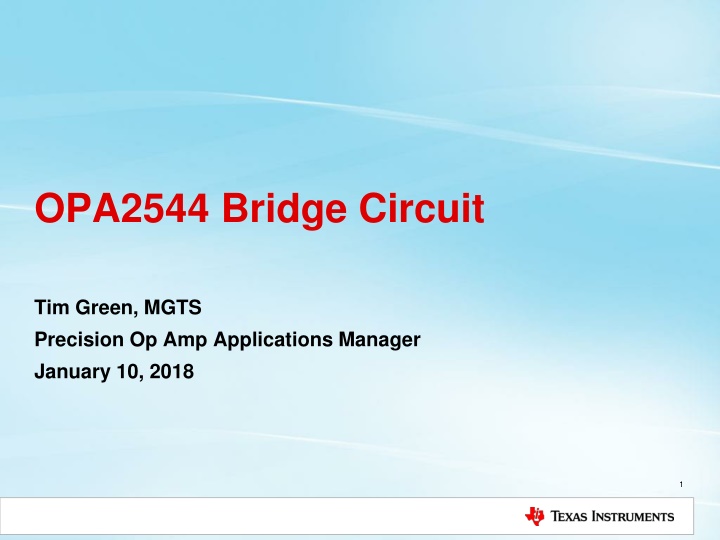 opa2544 bridge circuit