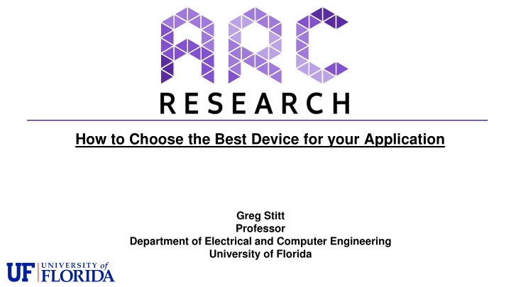 how to choose the best device for your application