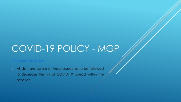covid 19 policy mgp