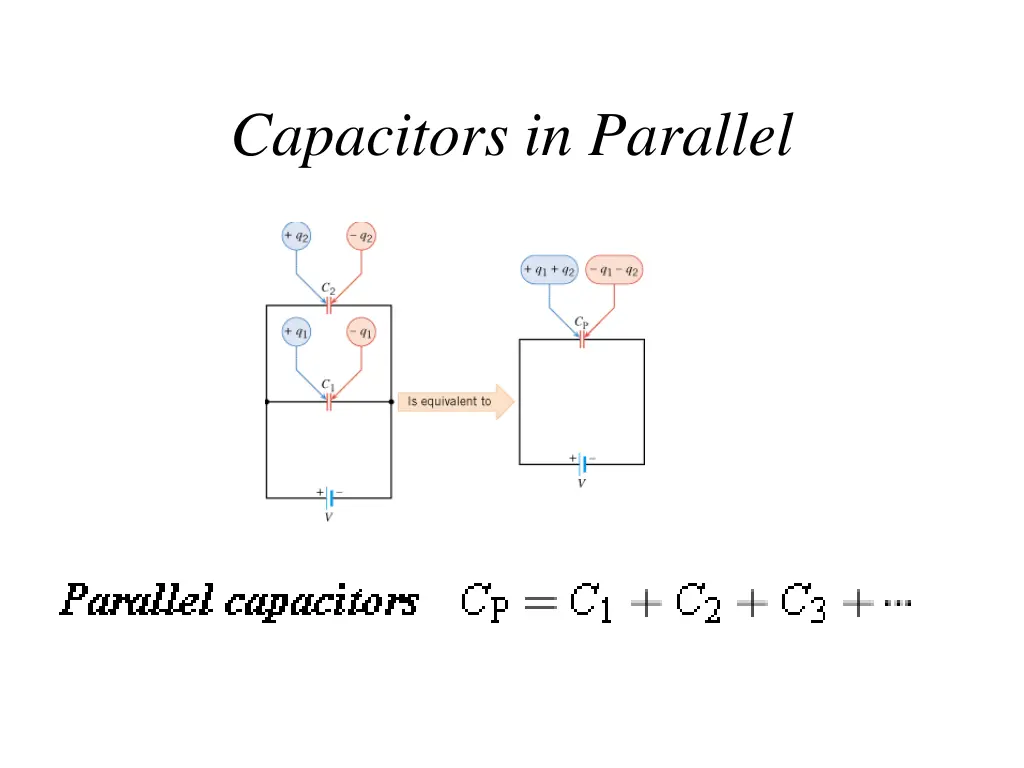 capacitors in parallel