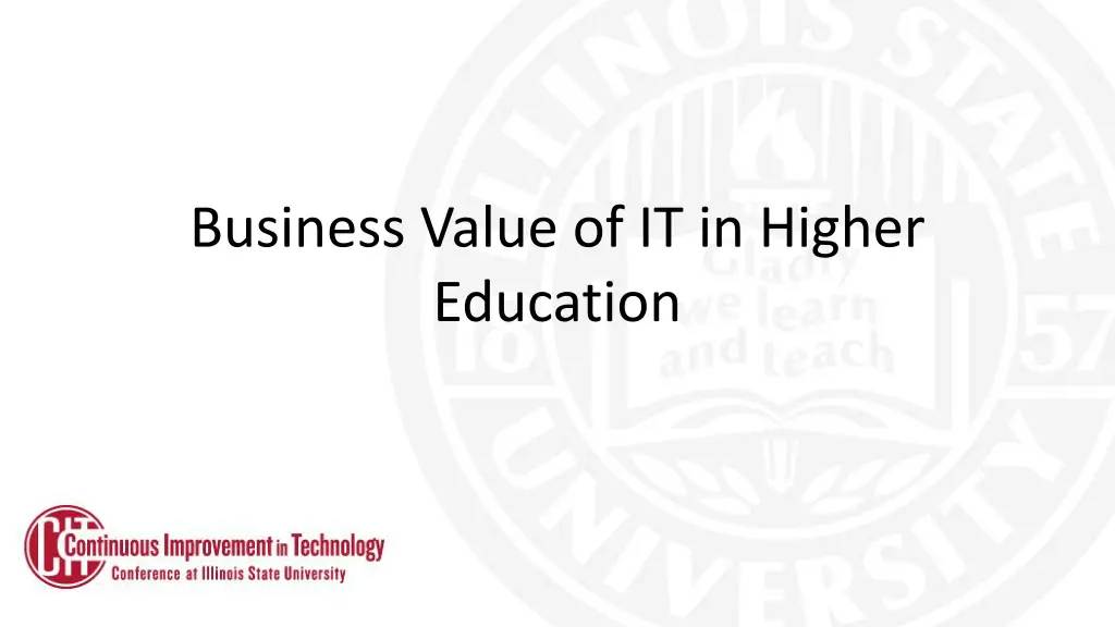 business value of it in higher education
