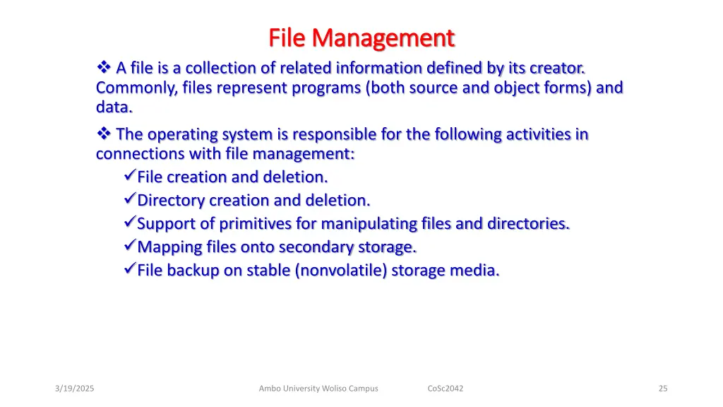 file management file management