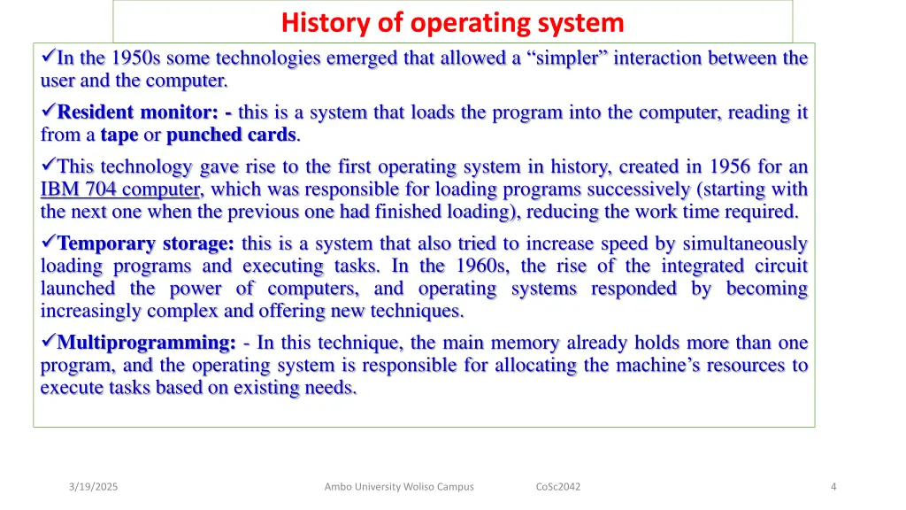 history of operating system